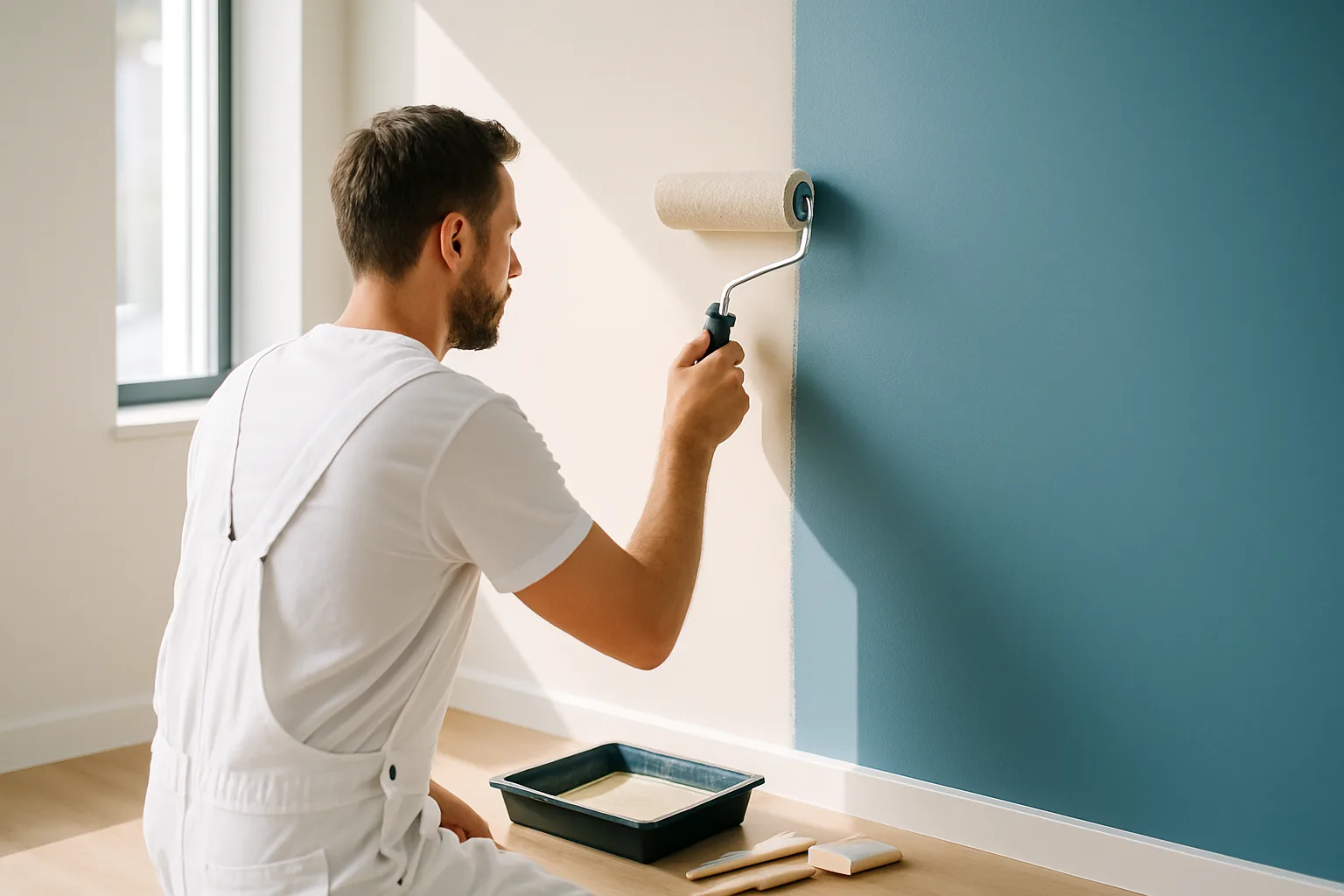 Travaux de peinture intérieure réalisés par Daniel-Lux au Luxembourg